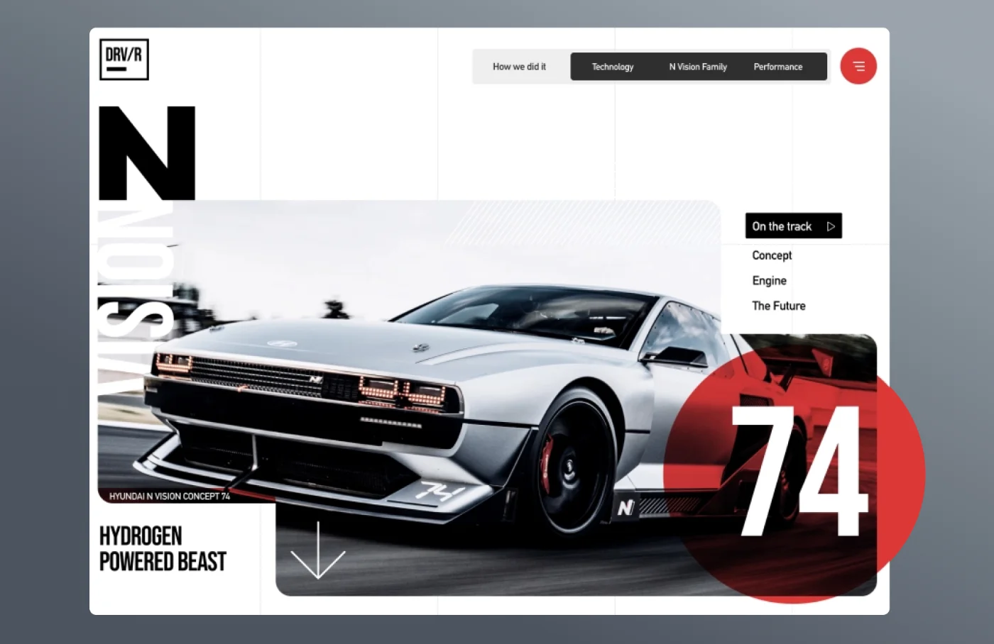 Hyundai N74 Website Concept